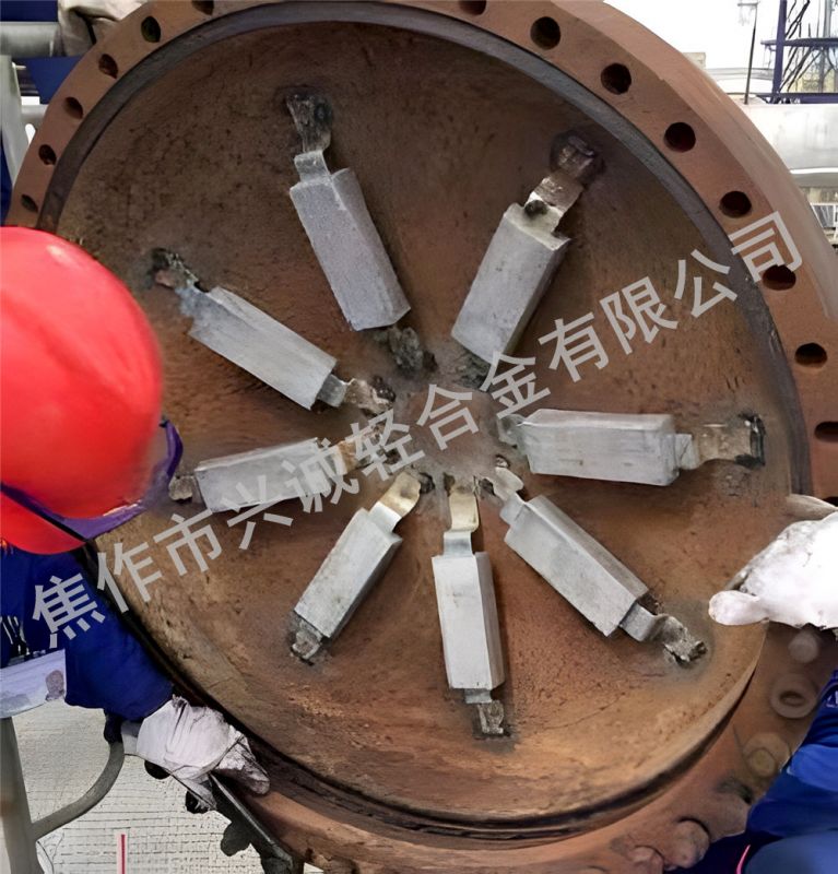 換熱器鎂陽(yáng)極安裝